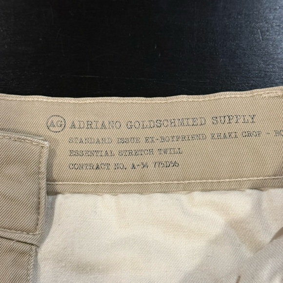 AG x Theory Womens Cropped Midrise Khaki Pants Adriano Goldschmied size 24 - Picture 7 of 13